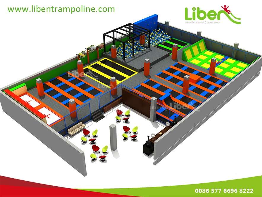 Safety Adult Commercial Big Cheap Indoor Trampoline Park